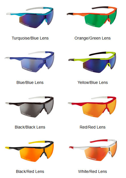 Available colors for the Salice 004 RW sunglasses