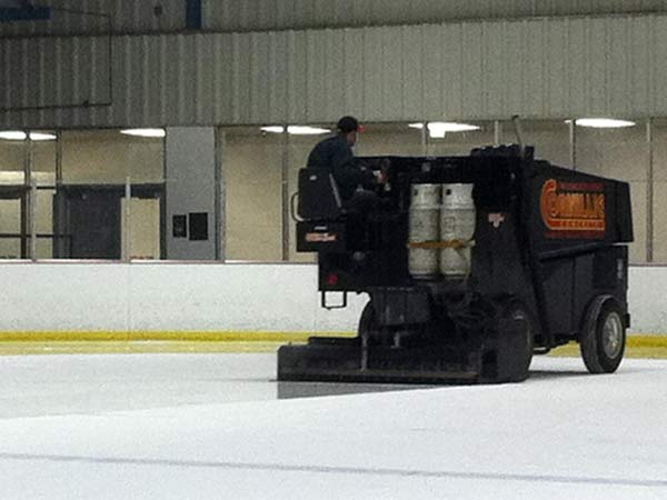 Zamboni shot - the way be get snow for the XC ski race course