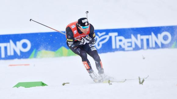Andy Newell placed 11th and took the top finish for the USA in the Royal Palace Classic Sprint. Here he is racing at World Champs in Val di Fiemme, Italy. (Sarah Brunson/U.S. Ski Team)