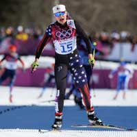 Diggins Eighth in Opening Sochi Skiathlon