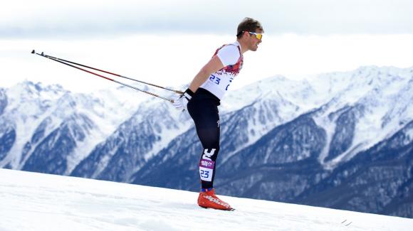 Springtime temperatures ruled the course for a second day in a row Friday at the men’s 15k classic of the 2014 Sochi Olympic Winter Games. Here’s Kris Freeman battling the loose and challenging track. (Getty Images/Richard Heathcote)