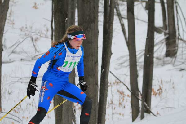 Sarah Goble wins 20K White Pine Stampede xc ski race