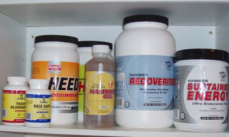 Hammer Nutrition products - Hammer Gel, HEED, Recoverite