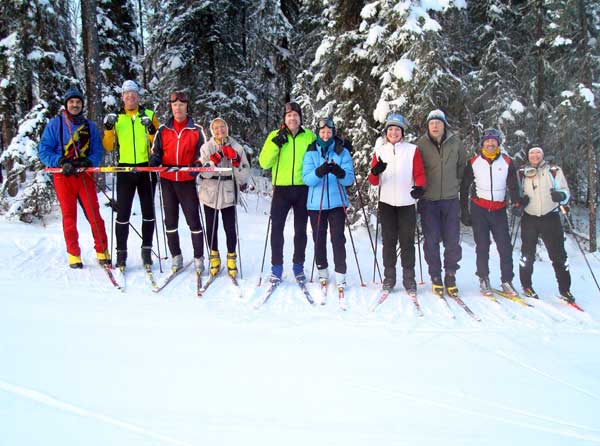 Endestad Atomic ski camp skiers
