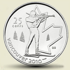 Biathlon 25 cent coin