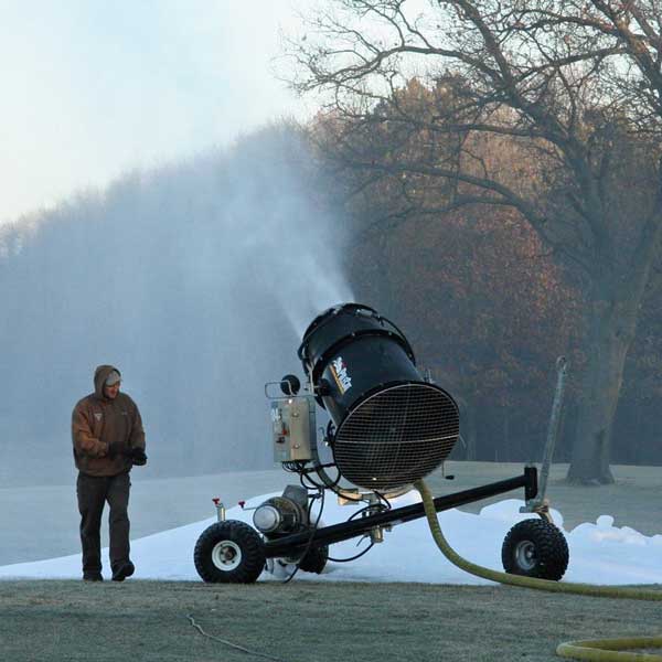 Snow-making for Huron Meadows Metropark's cross country ski trails