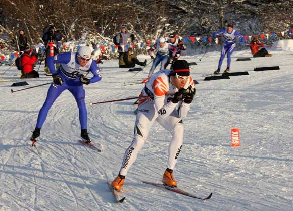 Steinbock Racing's Chris Cook recently won the pack sprint at the American Birkebeiner to finish 3rd.