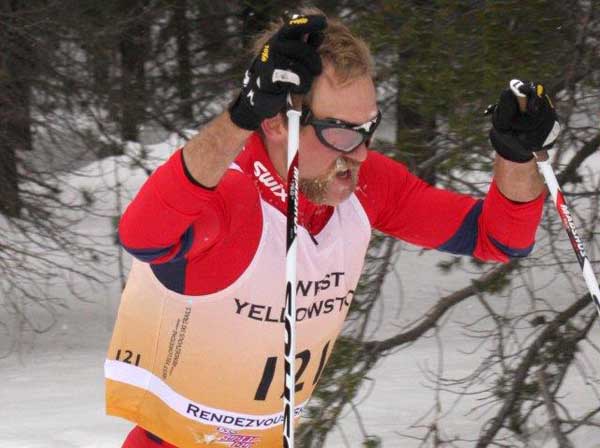 Leif Zimmermann in Yellowstone cross coutnry ski skate race