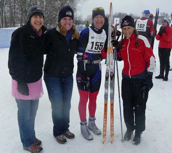 Michigan Cup women at the 2011 Great Bear Chase cross country ski race
