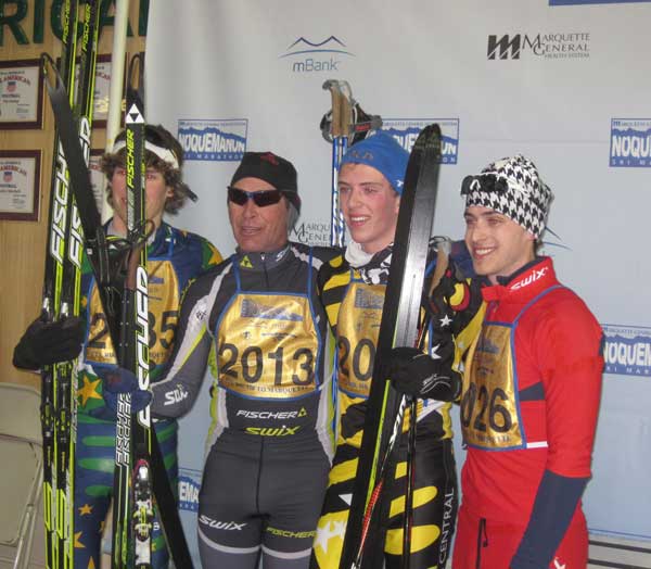 Top four in the Noquemanon Ski Marathon 24k Freestyle