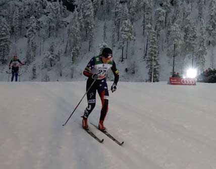Ida Sargent 5th in Kuusamo Classic Sprint. Photo Noah Hoffman