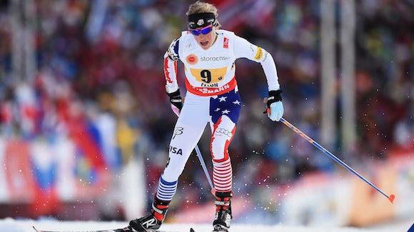 Liz Stephen raced the third leg in the 4x5k relay event. The U.S. women finished fourth. (Getty Images-Mike Hewitt)