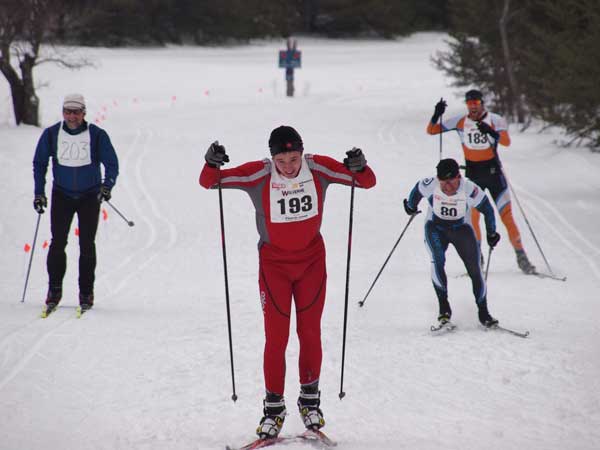 Jay Woodbeck at the Forbush Freestyle corss county ski race, 2015