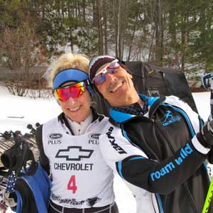 Reid and Sarah Goble set course records at Black Mountain Freestyle