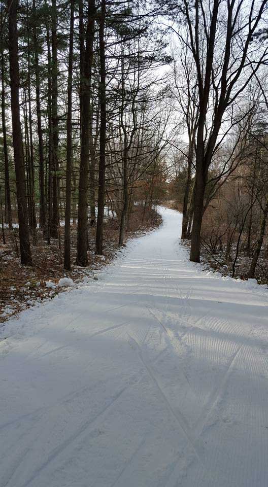 Cross country ski trail used for the Frosty Freestyle and Krazy Klassic races