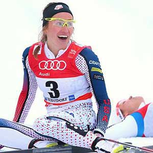 Sophie Caldwell wins! Tour de Ski Classic Sprint
