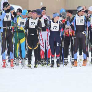 White Pine Stampede: Classic skiers go first!