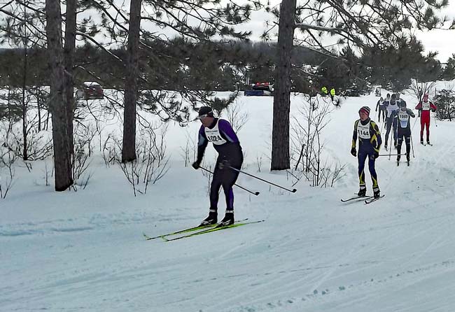 classic skiers on course at the 2017 White Pine Stampede