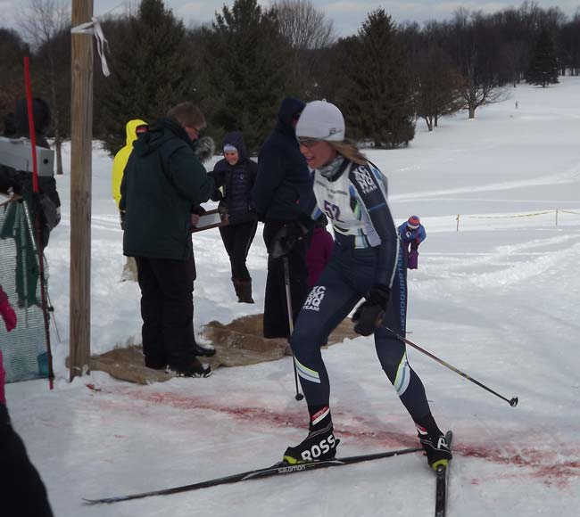 Mariah Fry-Collie wins 2017 White Pine Stampede cross country ski race