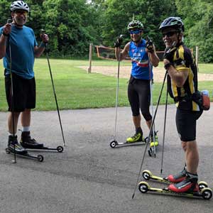 Rollerski Time Trial at Maybury State Park, Oct 27