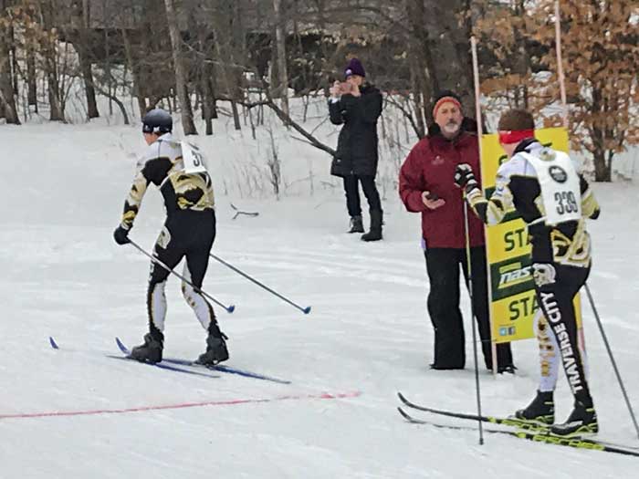 Crystal Community Ski Club junior cross country ski race