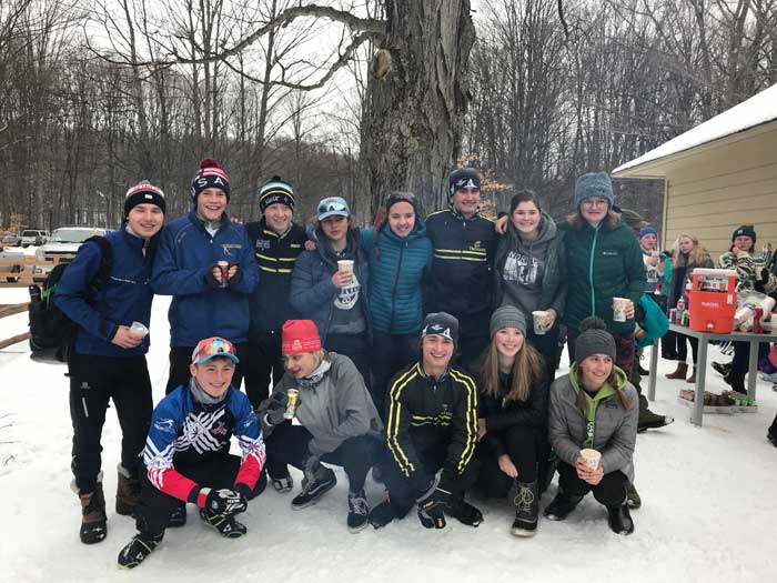 Crystal Community Ski Club (CCSC) 2k classic and skate interval start  junior cross country ski race participants