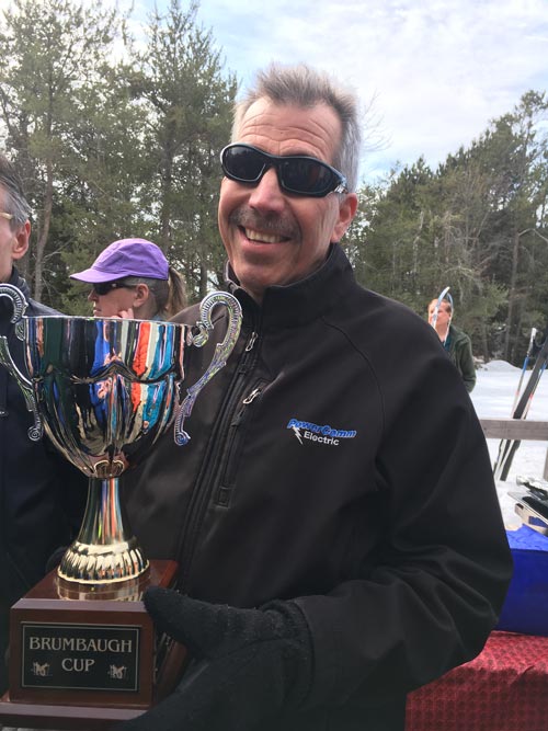 Frank shows off the Brumbaugh Cup