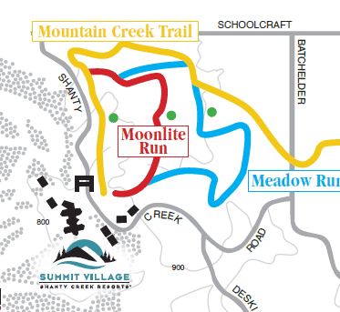 Shanty Creek cross country ski trails