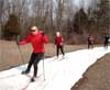 Cross country skiing at Huron Meadows Metropark
