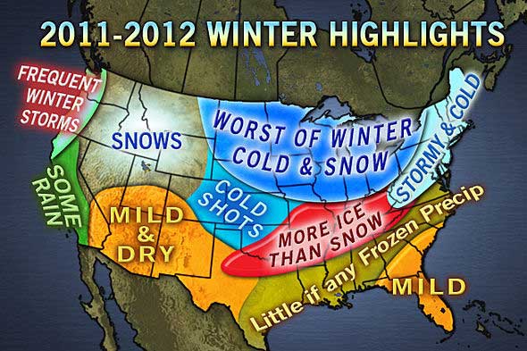 AccuWeather forecast for 2011-2012 winter