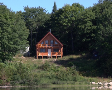 Norm's cabin in the summer