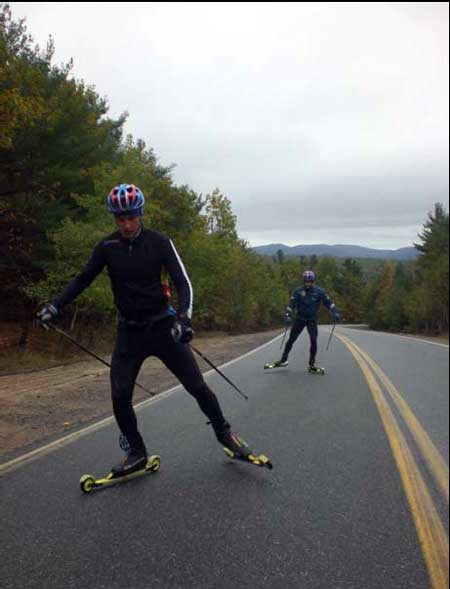 Andre Watt and Matt Liebsch on a distance skate