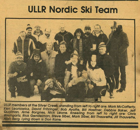 1984, the ULLR cross country ski racing team