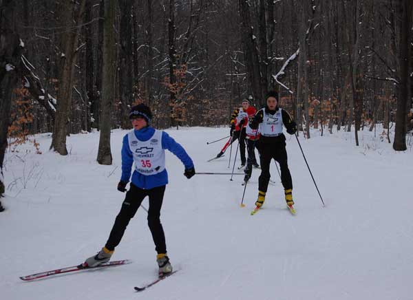 Junior Nationals Qualifier cross country ski race at the Boyne Valley Lodge