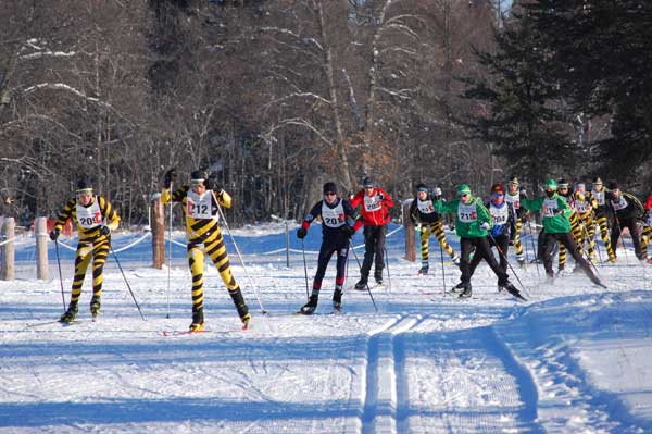 2012 Cote Dame Marie cross country ski race - junior boys start