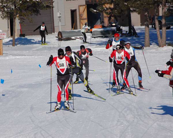 2012 Cote Dame Marie cross country ski race - chasing group