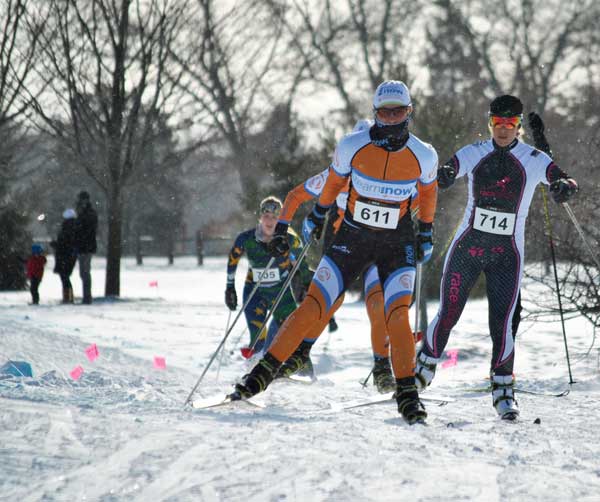 Frosty Freestyle women cross country skiers
