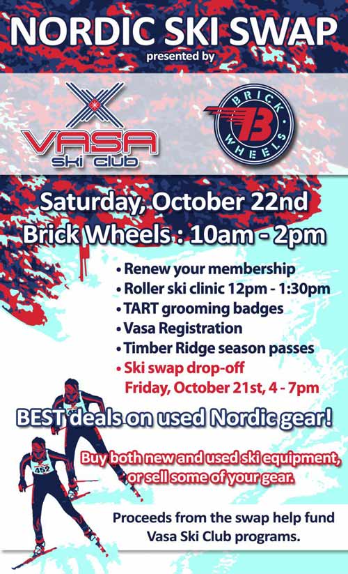 Vasa Ski Club 2016 Ski Swap