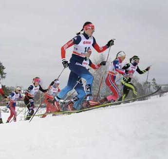 Feature image for Jessie Diggins 5th in skiathlon