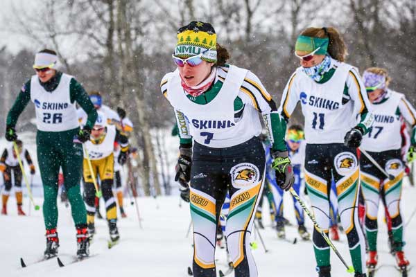 NMU Wildcats cross country ski team