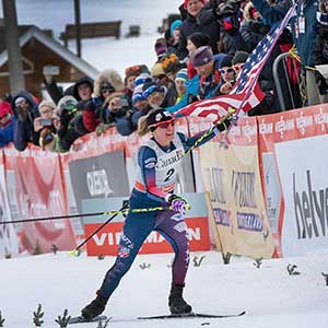 Feature image for Hamilton and Diggins Podium in Gatineau sprint