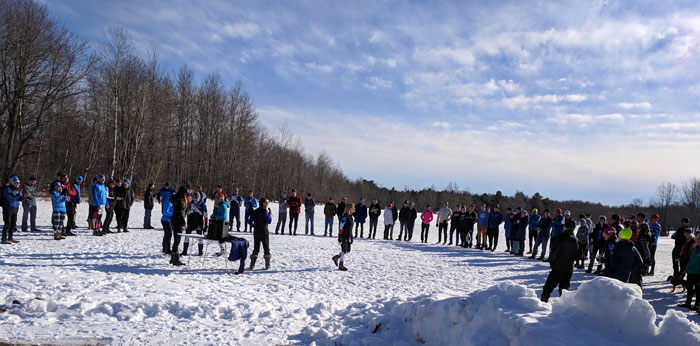 Awards ceremony at Lakes of the North Winterstart