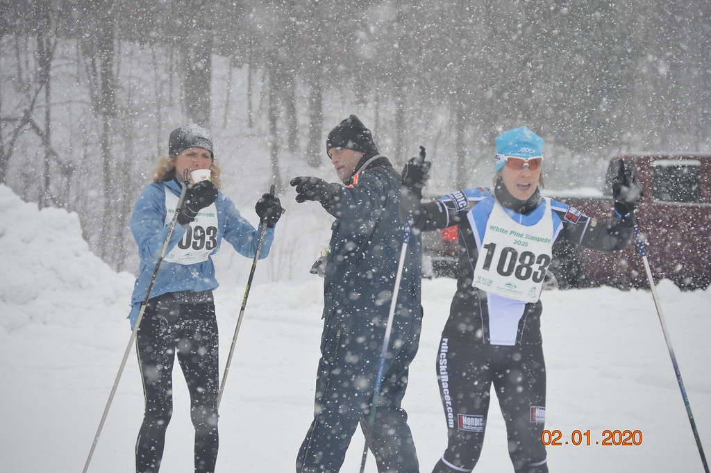 White Pine Stampede cross country ski racers