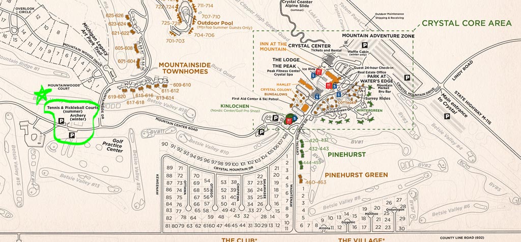 Parkling map for Crystal Nordic FLYING SQUIRREL FREESTYLE