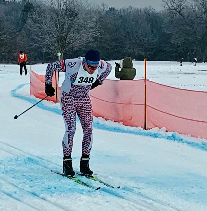 Michael Davis doublepoles to victory in the Krazy Klassic