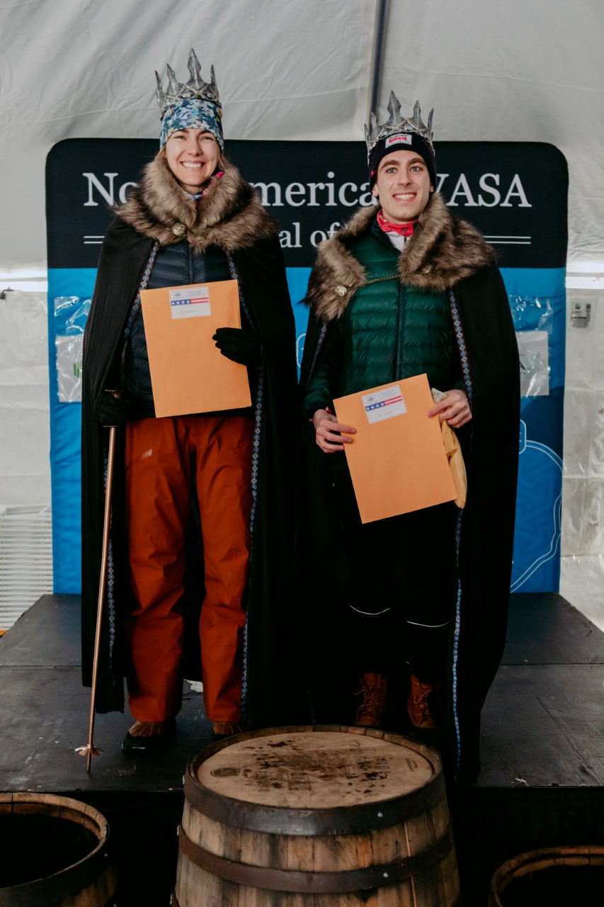 Queen and King of the North American Vasa, Jamie Chapman and Samuel Shaheen