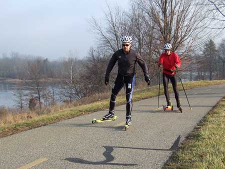 Rollerskiing at
kesington metropark