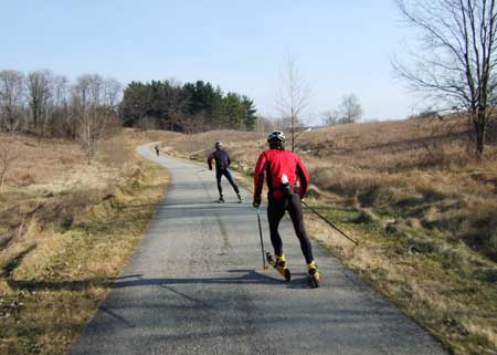 Rollerskiing at
kesington metropark