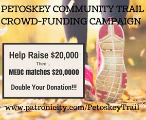 Feature image for Petoskey asking for donations to build community trail