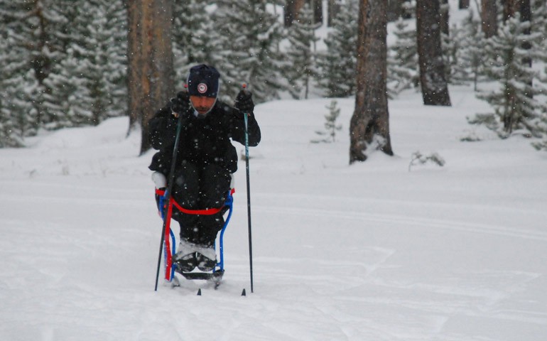 Adaptive cross country skiing